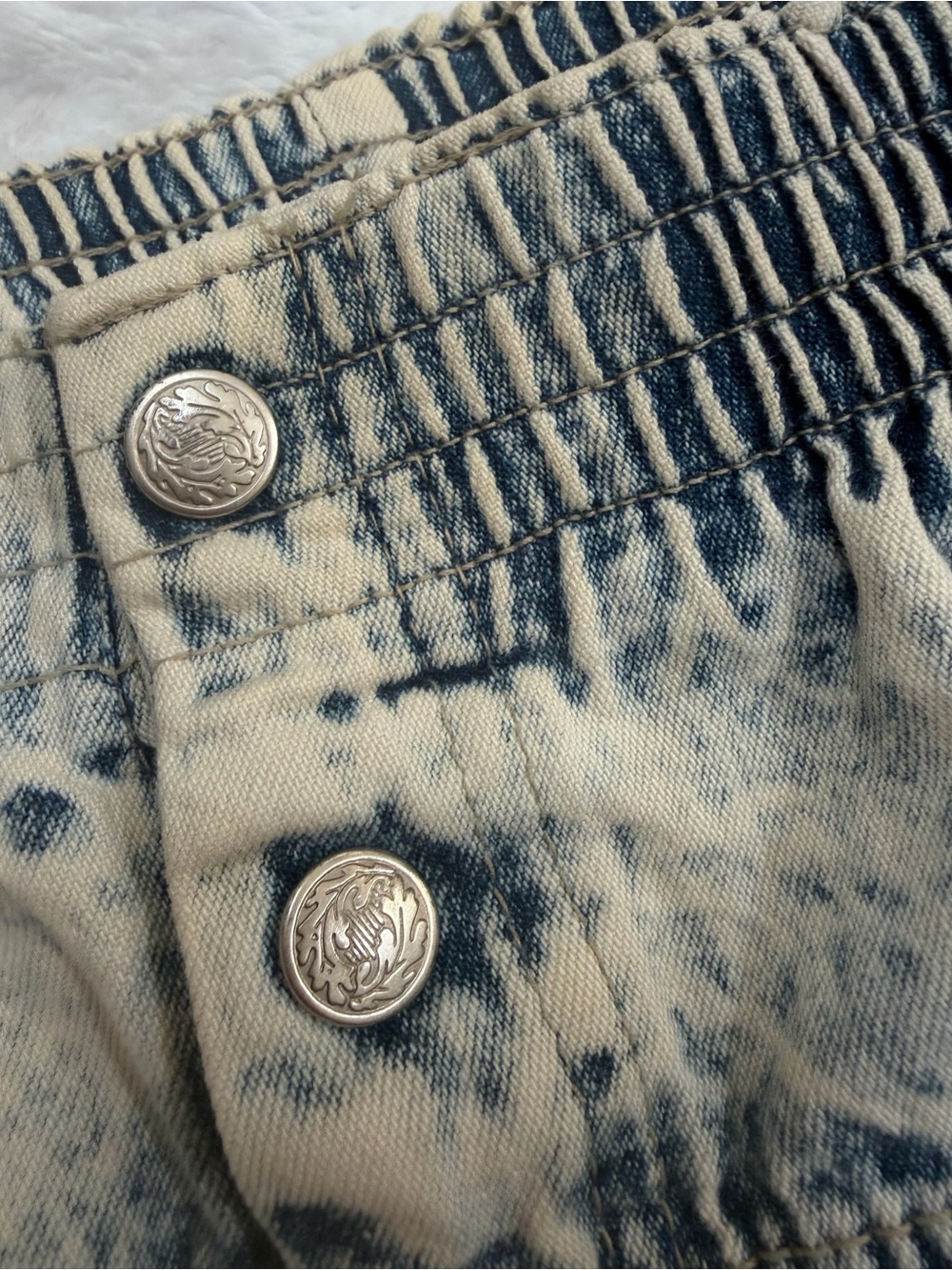 Vintage Carlyle Acid Wash High-Rise Pleated Mom Jeans Size 16 - Picture 4 of 8